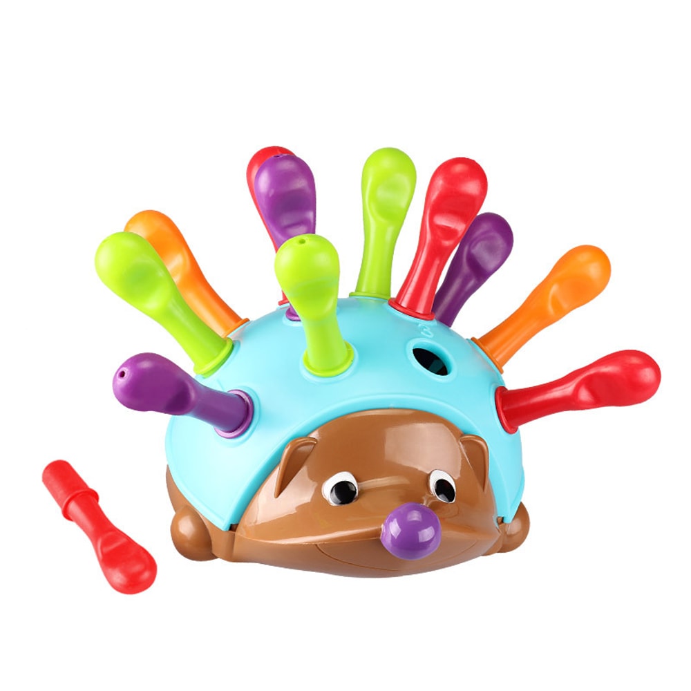 Montessori Hedgehog Insert Educational Toy, Training Focused on Fine Motor Hand-Eye Coordination
