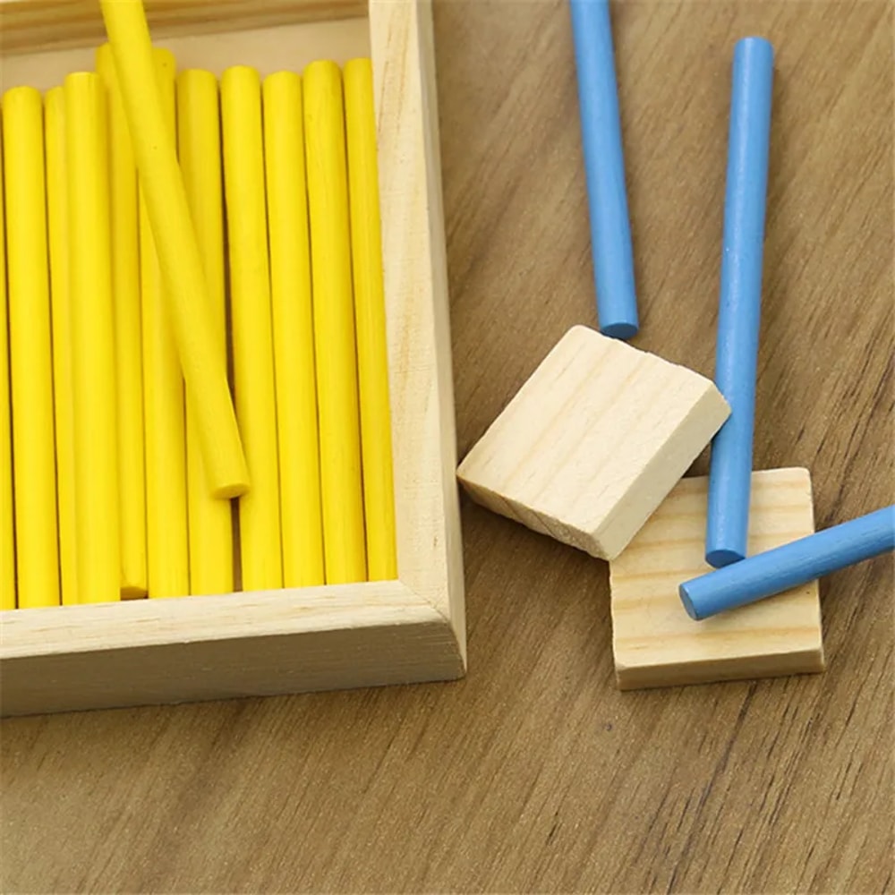 Wooden Digital Stick Educational Toys for Children, Montessori Math Teaching Aid for Knowledge