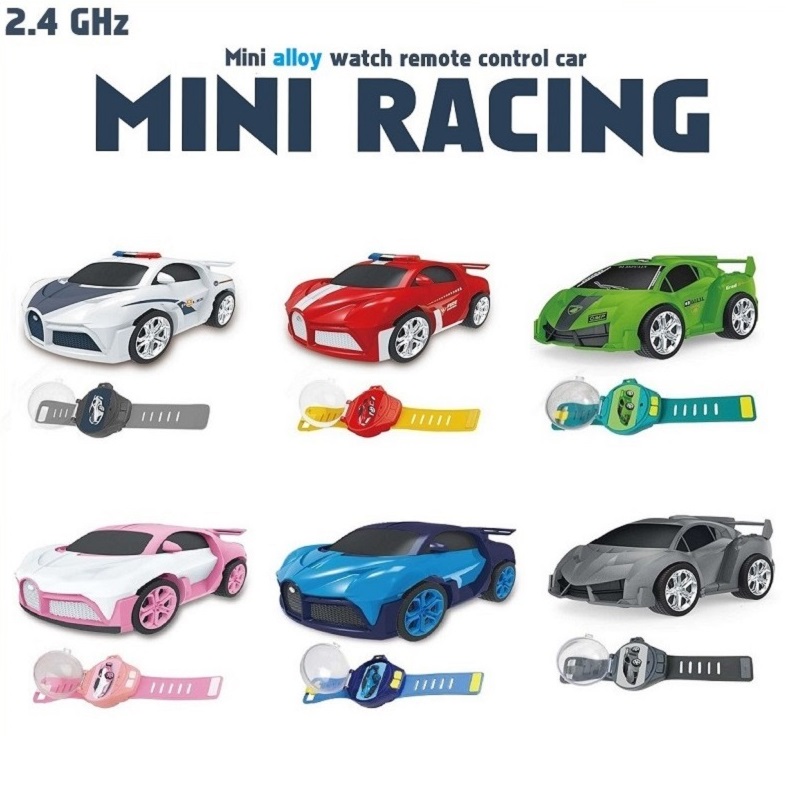 Mini Watch Car Parent Child Interaction Remote Control Car Electric Alloy Childrens Watch Racing To 9