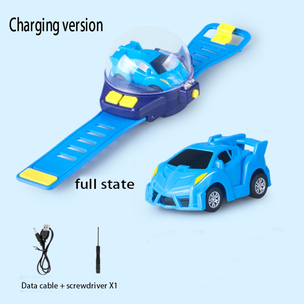 Mini Watch Car Parent Child Interaction Remote Control Car Electric Alloy Childrens Watch Racing To 16