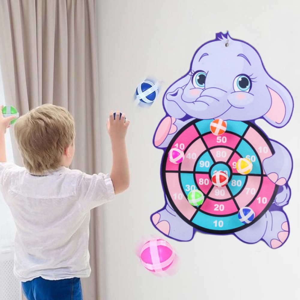Sticky Ball Board Target, Cartoon Throw Ball, Educational Christmas Gift for Children