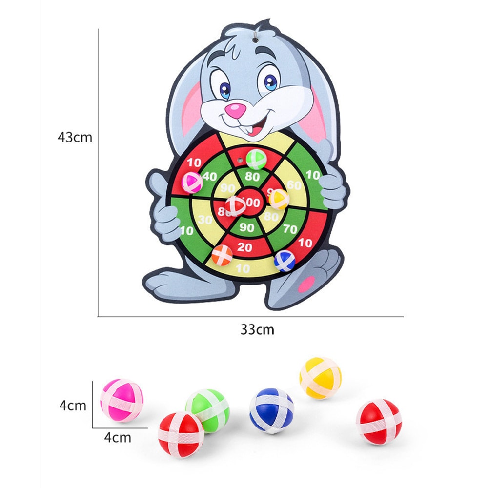 Sticky Ball Board Target, Cartoon Throw Ball, Educational Christmas Gift for Children