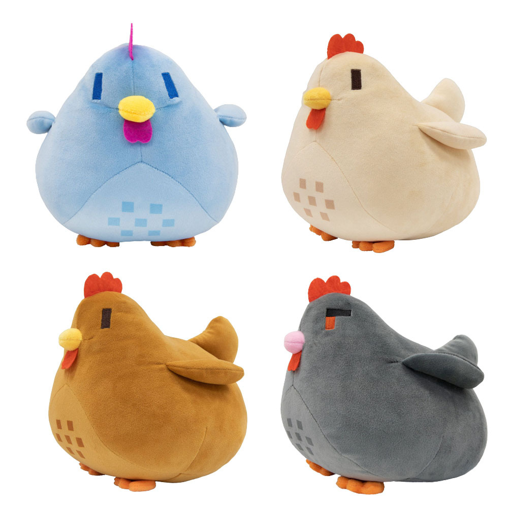 Colorful Chicken Plush, Cartoon Pillow Toy, Birthday Gift for Kids, Christmas Plush Animal