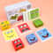 Wooden Educational Toys Gifts, Kid Board Game, Fun Challenge Face-changing Building Blocks Cube, Parent-child Interactiv