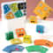 Wooden Educational Toys Gifts, Kid Board Game, Fun Challenge Face-changing Building Blocks Cube, Parent-child Interactiv