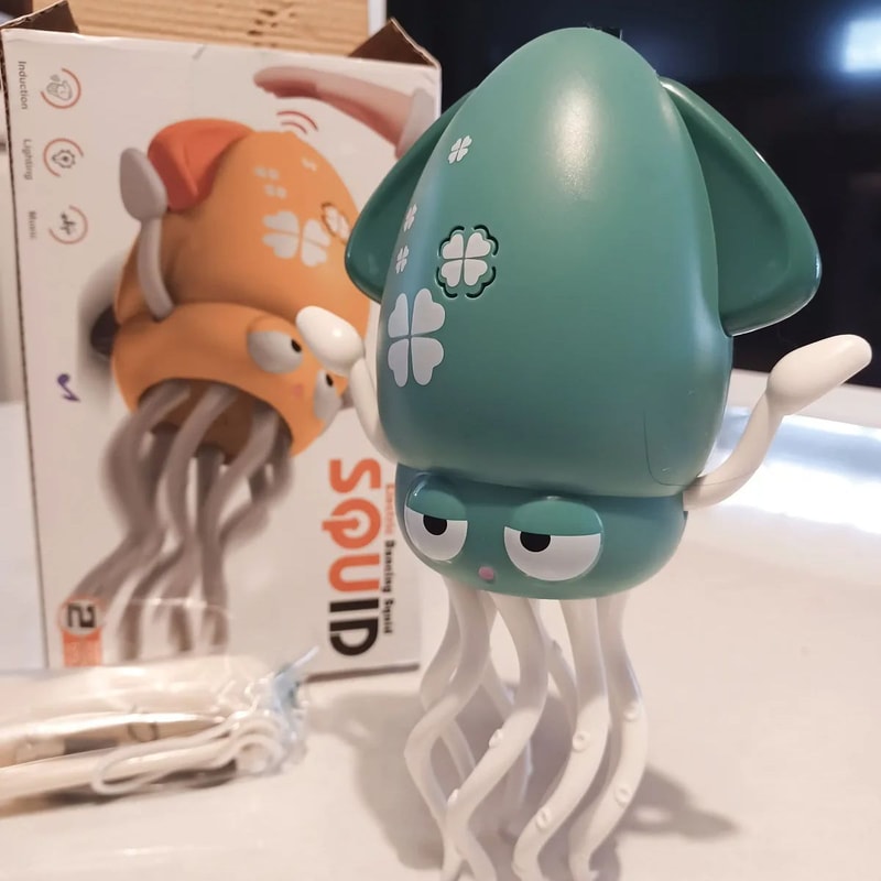 Interactive Development Moving Childrens Electric Octopus Glow Dancing Octopus Toys Cartoon Educati 3