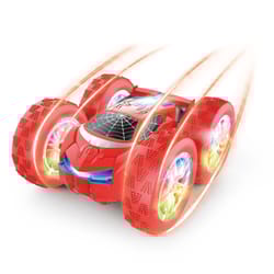 four wheel drive rc spider trick high-speed spinning toy car, anti fall, double-sided lights for kids