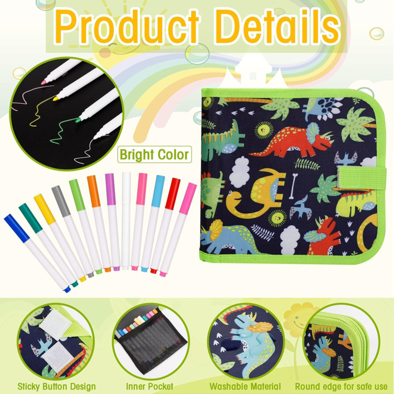 Reusable Drawing Pads Childrens Erasable Doodle Book Watercolor Coloring Toy Gift 1