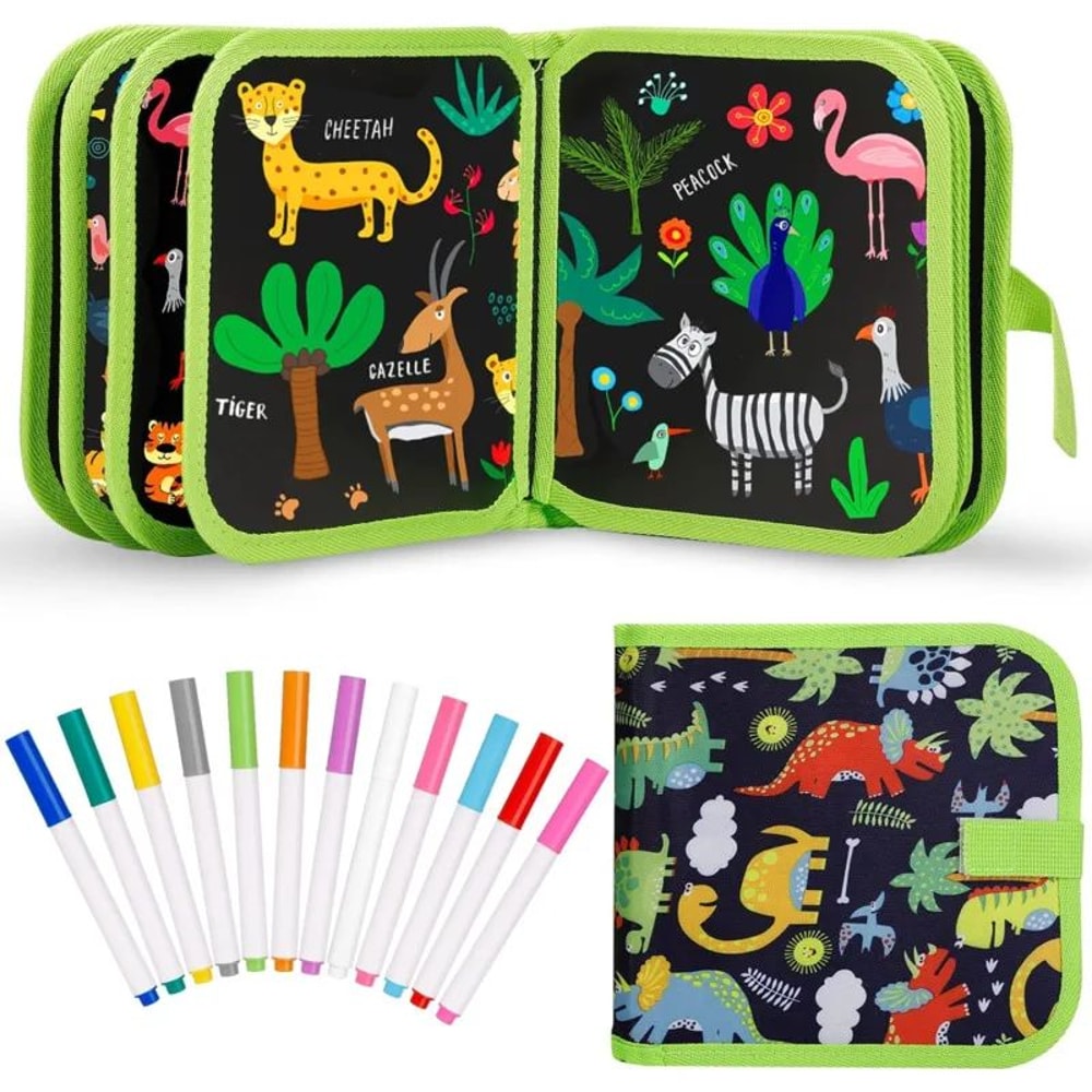 Reusable Drawing Pads Childrens Erasable Doodle Book Watercolor Coloring Toy Gift 0