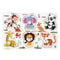 Handheld Montessori Baby Puzzle Matching Board Toy for Early Childhood Education with Cartoon Animals and Fruits