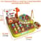 Rabbit Farm Montessori Toy Educational Harvest Game Insect Fishing Game For Kids 1