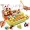 Rabbit Farm Montessori Toy Educational Harvest Game Insect Fishing Game For Kids 0