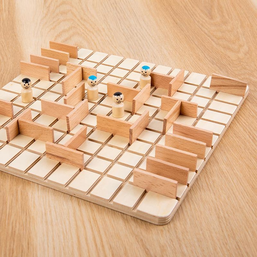 Wooden Toy Chessboard Games Puzzle TwoPerson Battle Game For ParentChild Interaction Funny Chase An 2