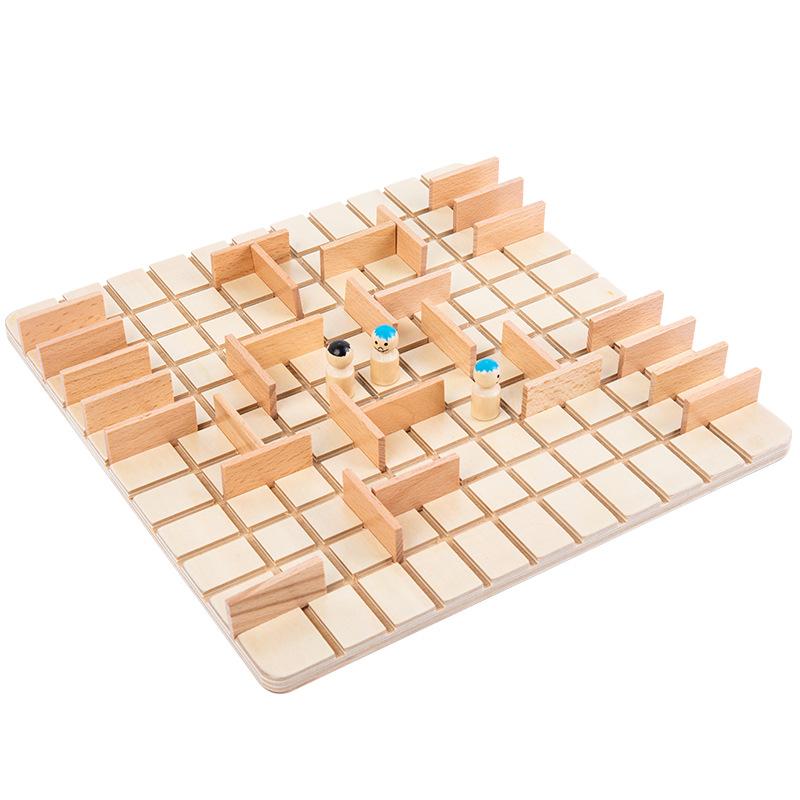 Wooden Toy Chessboard Games Puzzle TwoPerson Battle Game For ParentChild Interaction Funny Chase An 5