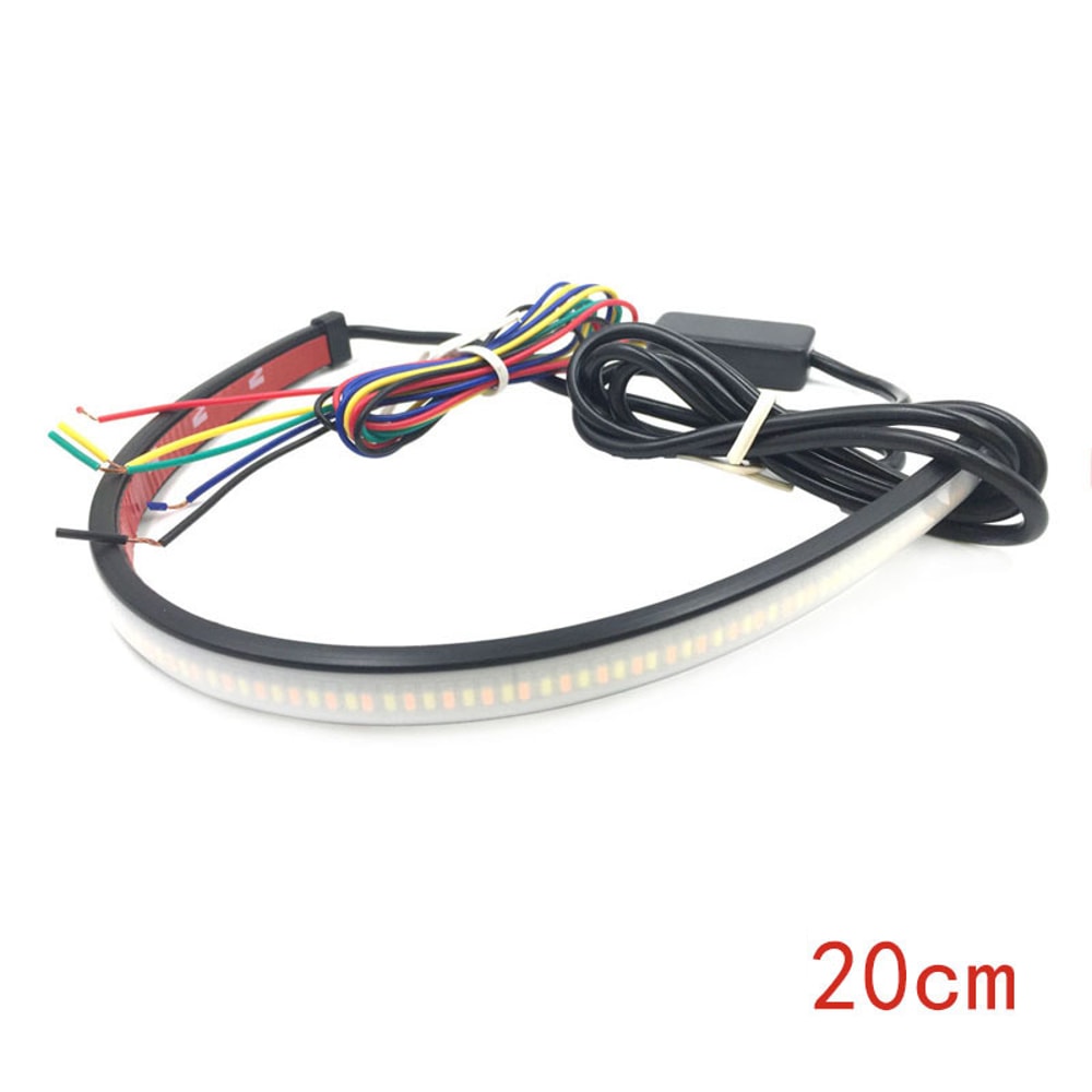 Motorcycle Stop Light LED Strip Start Scan Flexible LED Tail Light For Motorcycles 5