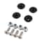 Black Top Universal Motorcycle Rear Luggage Case Bushing Pad Storage Box Buckle Spacers Accessory 2