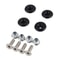 Black Top Universal Motorcycle Rear Luggage Case Bushing Pad Storage Box Buckle Spacers Accessory 2