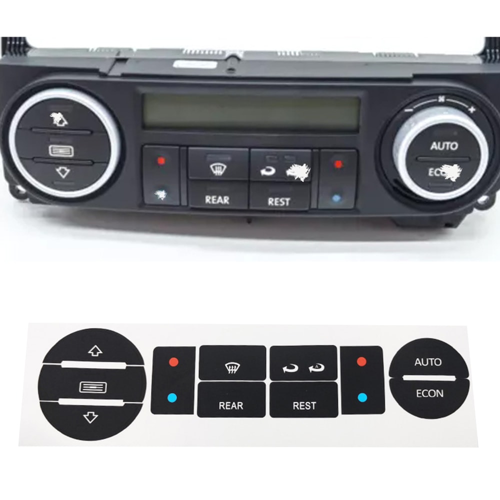 Clima Worn Knob Switch Accessories, Car Air Conditioner Switch Button Repair Sticker