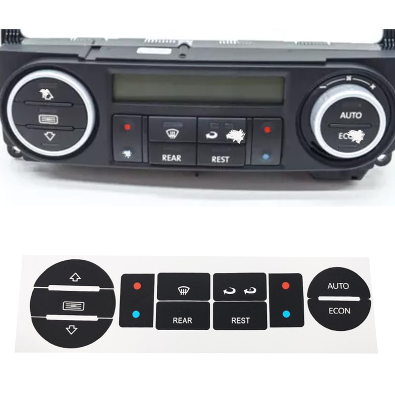 Clima Worn Knob Switch Accessories, Car Air Conditioner Switch Button Repair Sticker