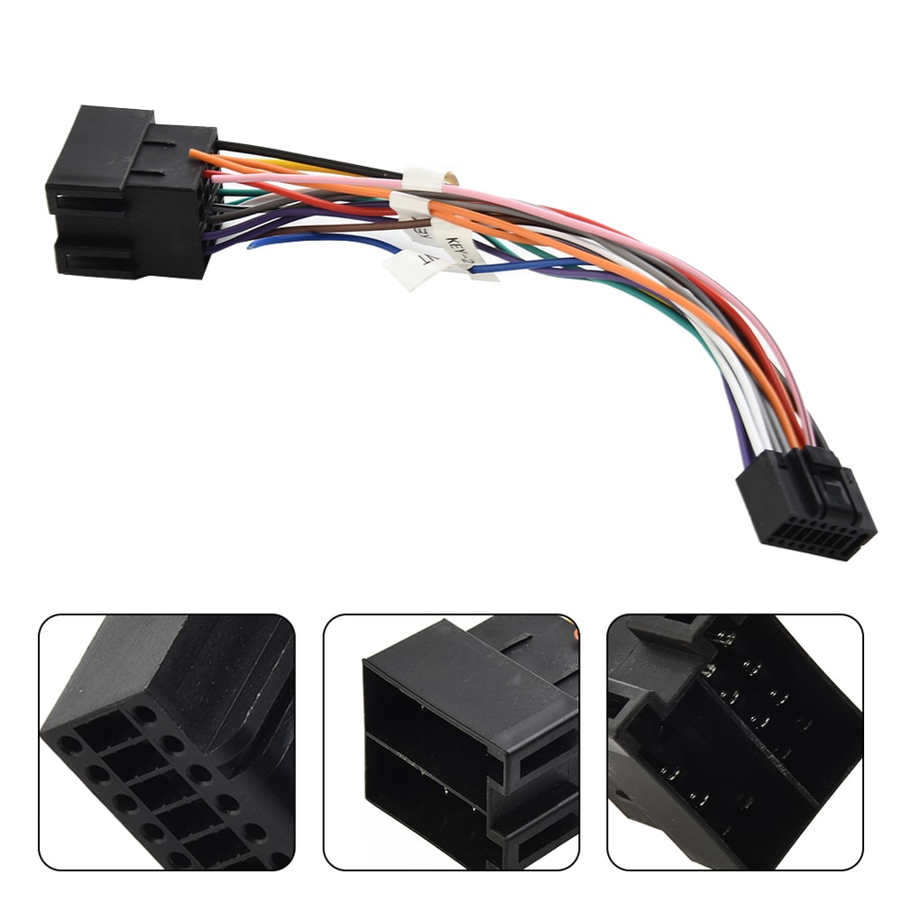 Universal Car ISO Cable Adapter Male Plug To Female Connector Wiring For Auto Radio Stereo Accessor 0
