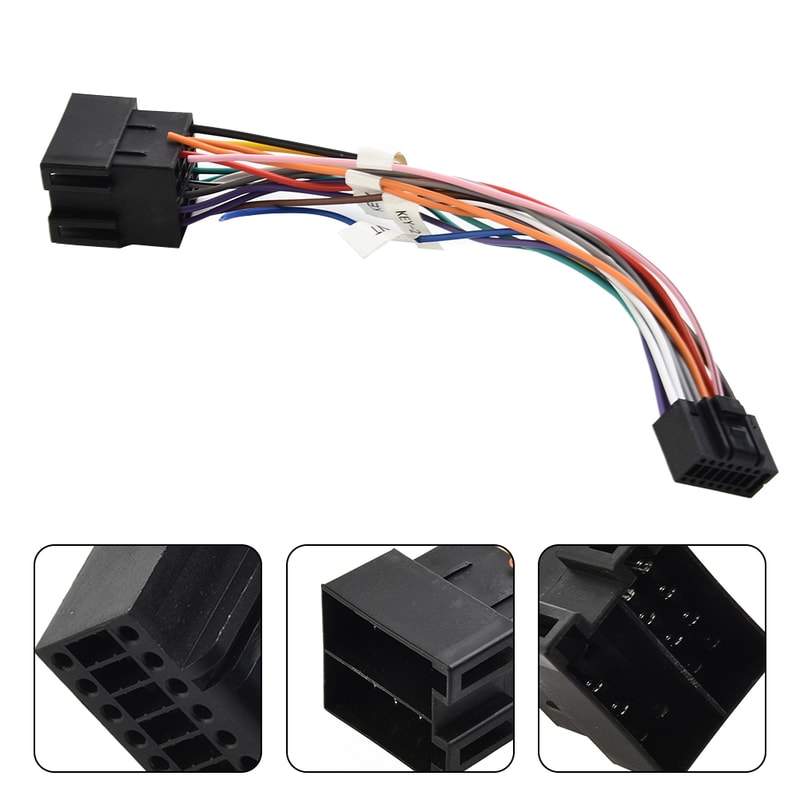 Universal Car ISO Cable Adapter Male Plug To Female Connector Wiring For Auto Radio Stereo Accessor 0
