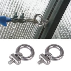 motorhome awning rail stoppers, stainless steel cable ropelifting ring for campervan and caravan outdoor slide