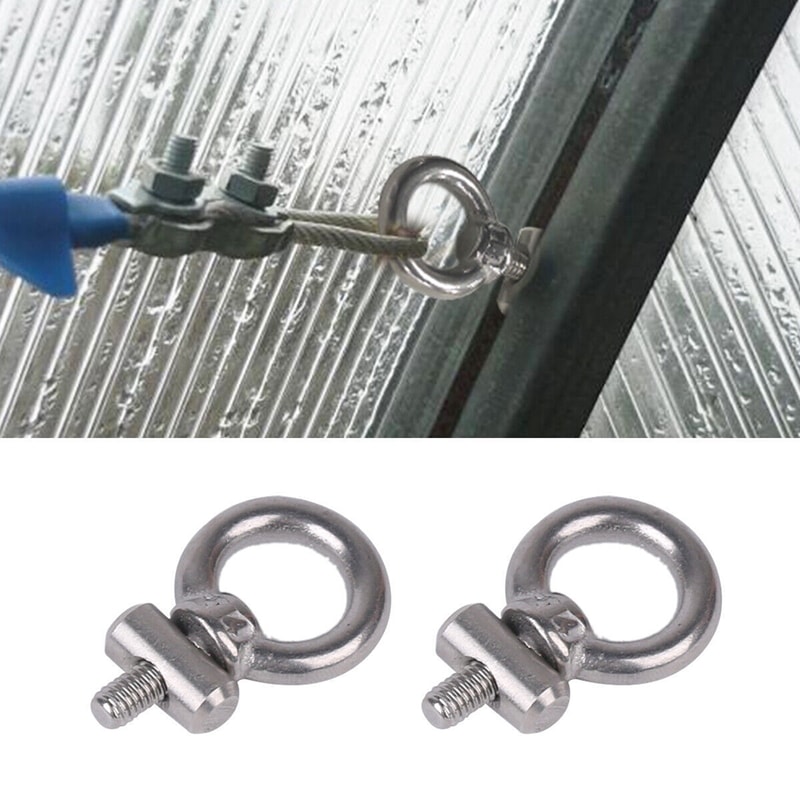 Motorhome Awning Rail Stoppers Stainless Steel Cable Ropelifting Ring For Campervan And Caravan Out 0