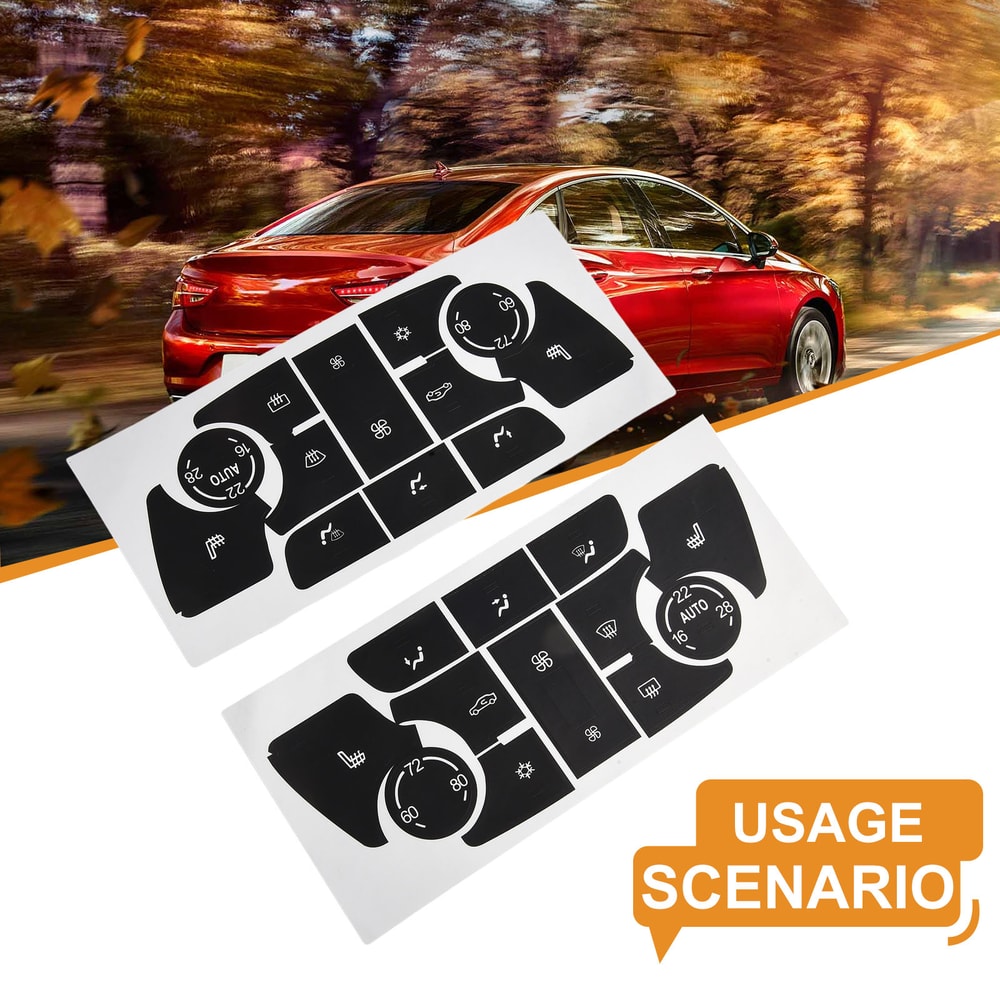 Repair Automotive Parts For Buick Verano And Encore Car Climate Control Button Decals 2