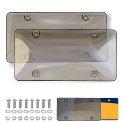 abs car license plate cover, tinted tag shield protector for vehicle exterior
