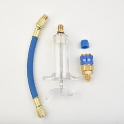 automobiles parts oil/dye injector, fluorescent dye injection with low side quick coupler adapter