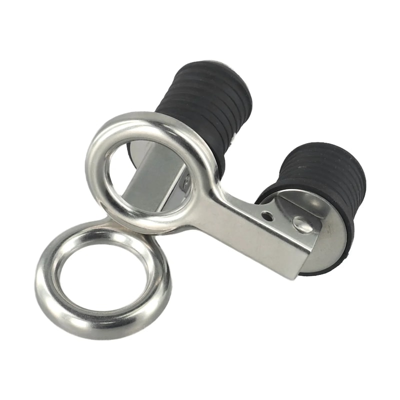 Stainless Steel Snap Flip Boat Hull Drain Plug Marine Drain Plug Rubber Boat Hardware Accessories 3