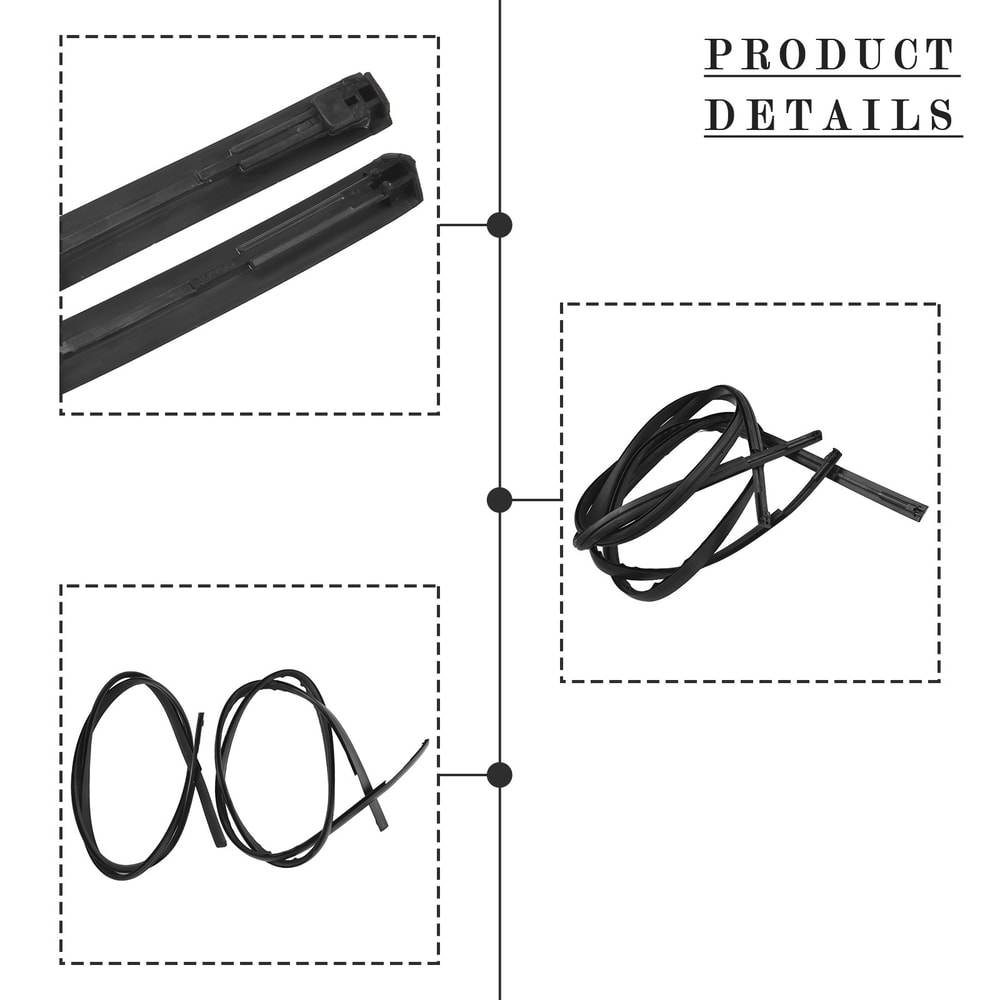 Toyota Roof Drip Moulding Side Finish Strip Rubber Seal Strips For Car Wash Maintenance Tools 3