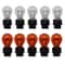 Quartz Glass Clear And Amber Tail Signal Brake Light Bulbs Automotive Brake Light Accessories 5