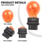 Quartz Glass Clear And Amber Tail Signal Brake Light Bulbs Automotive Brake Light Accessories 1
