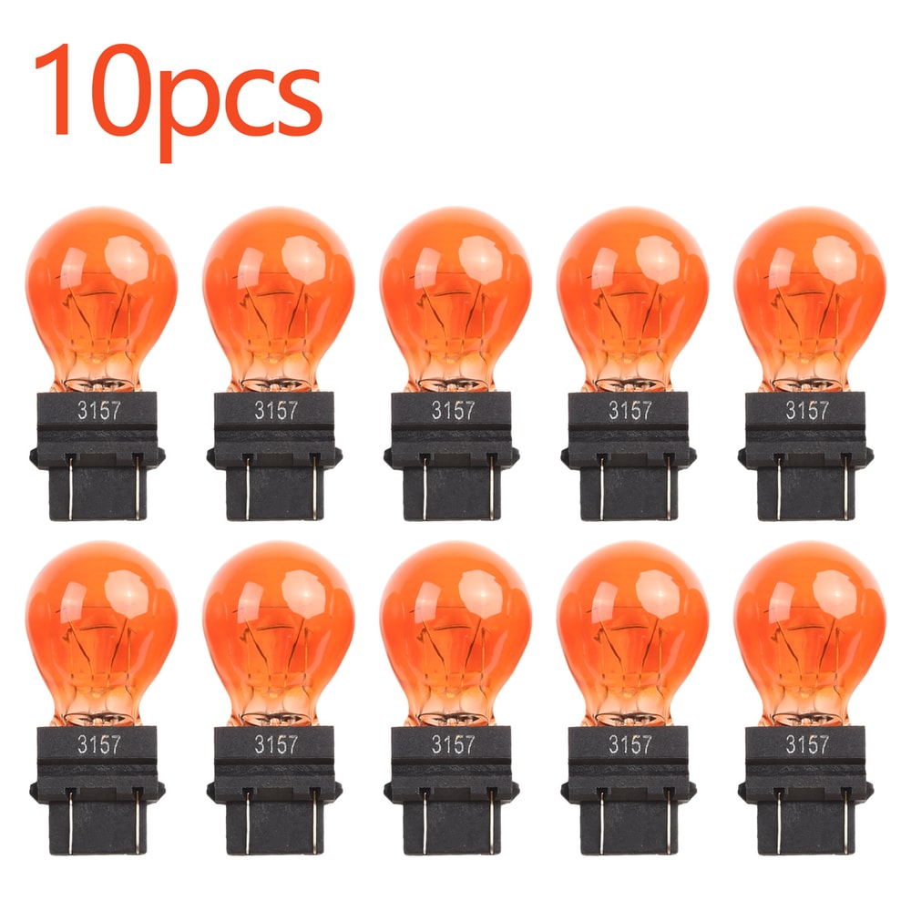Quartz Glass Clear And Amber Tail Signal Brake Light Bulbs Automotive Brake Light Accessories 3
