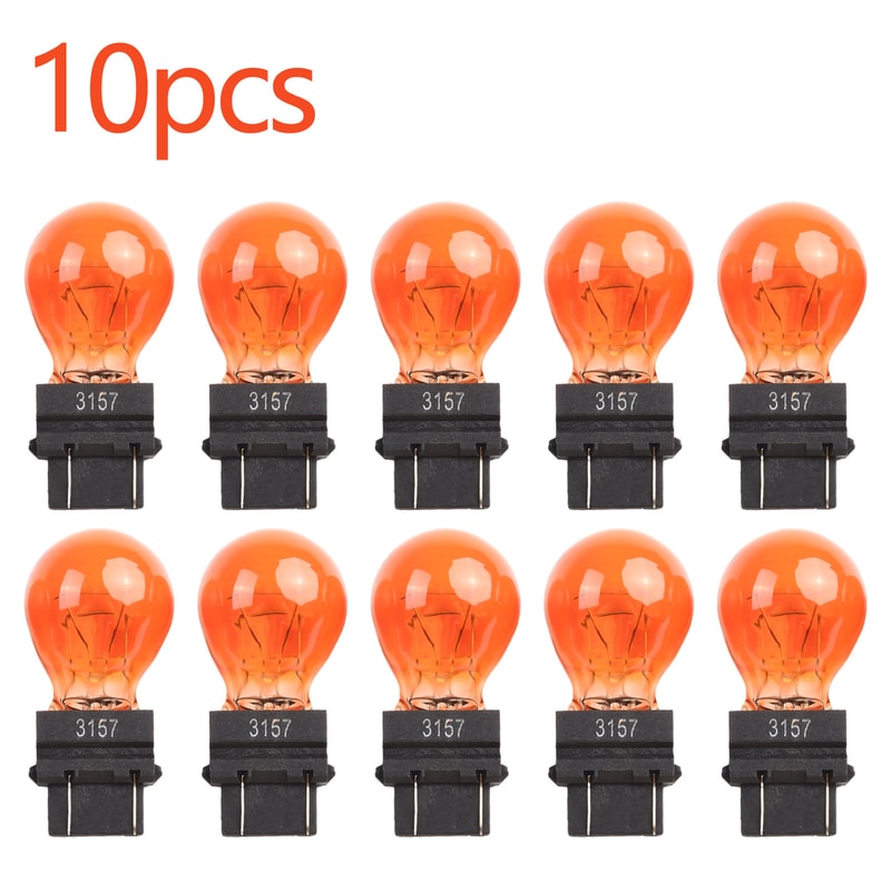 Quartz Glass Clear And Amber Tail Signal Brake Light Bulbs Automotive Brake Light Accessories 3