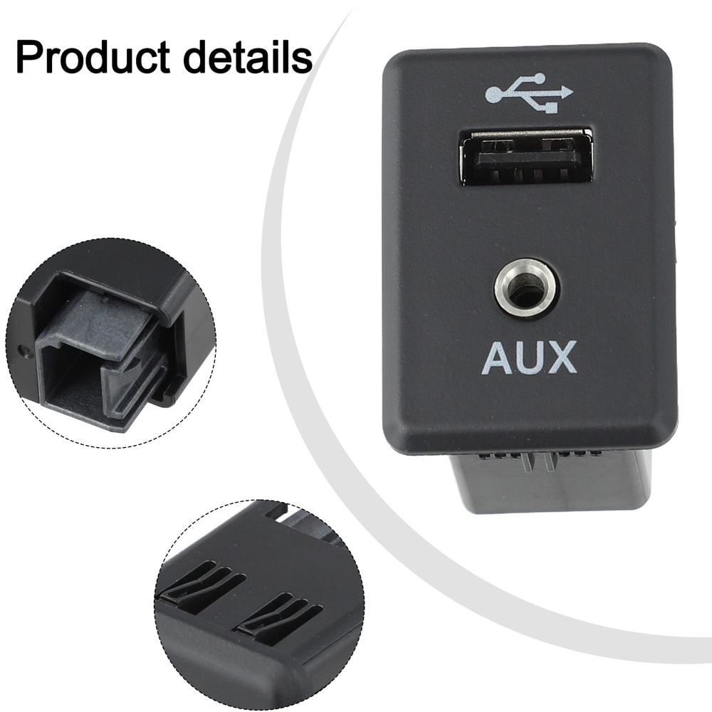 Automotive Accessories Car Auxiliary AUX Stereo Adaptor Audio Socket 2