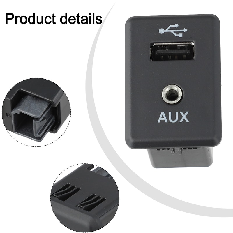 Automotive Accessories Car Auxiliary AUX Stereo Adaptor Audio Socket 2