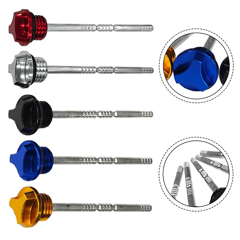 Motorcycle Oil Level Dipstick Accurate Measurement Antislip Design Modification Accessories 1
