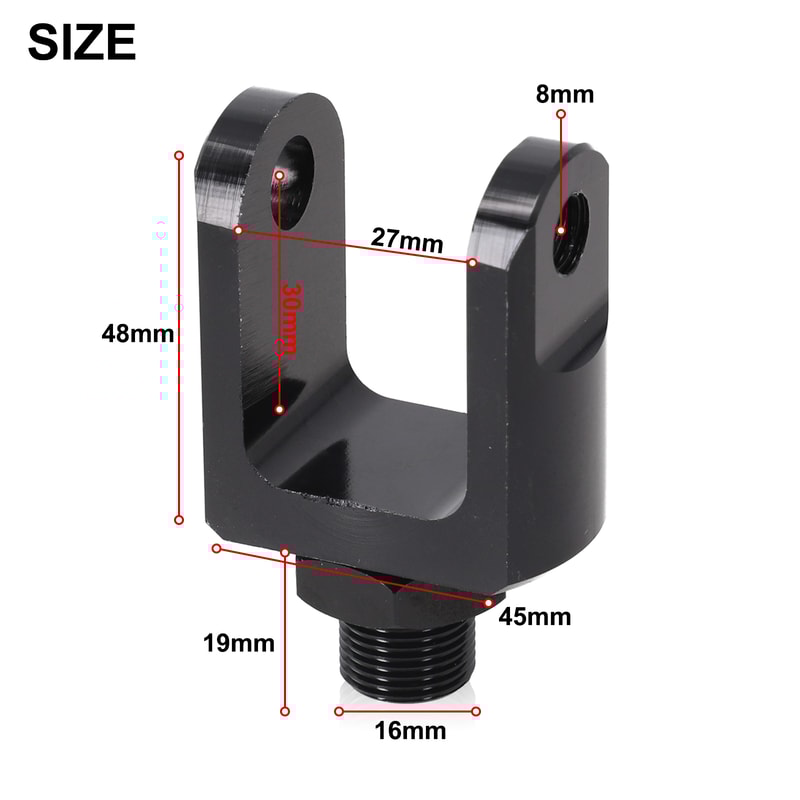 Motorcycle Suspension Parts Rear Shock Adapter Widened Lower Fork Head Round End Shock Absorber 4