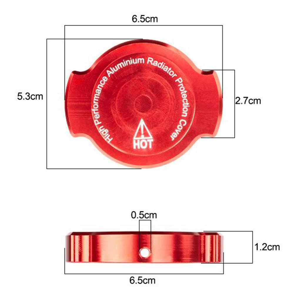 Aluminum Alloy Motorcycle Radiator Cap Modification Decorative Cover 1