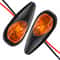 Mini Universal Motorcycle Blinker Lights With Cables Yellow LED Turn Signal Indicator Daytime Runni 0
