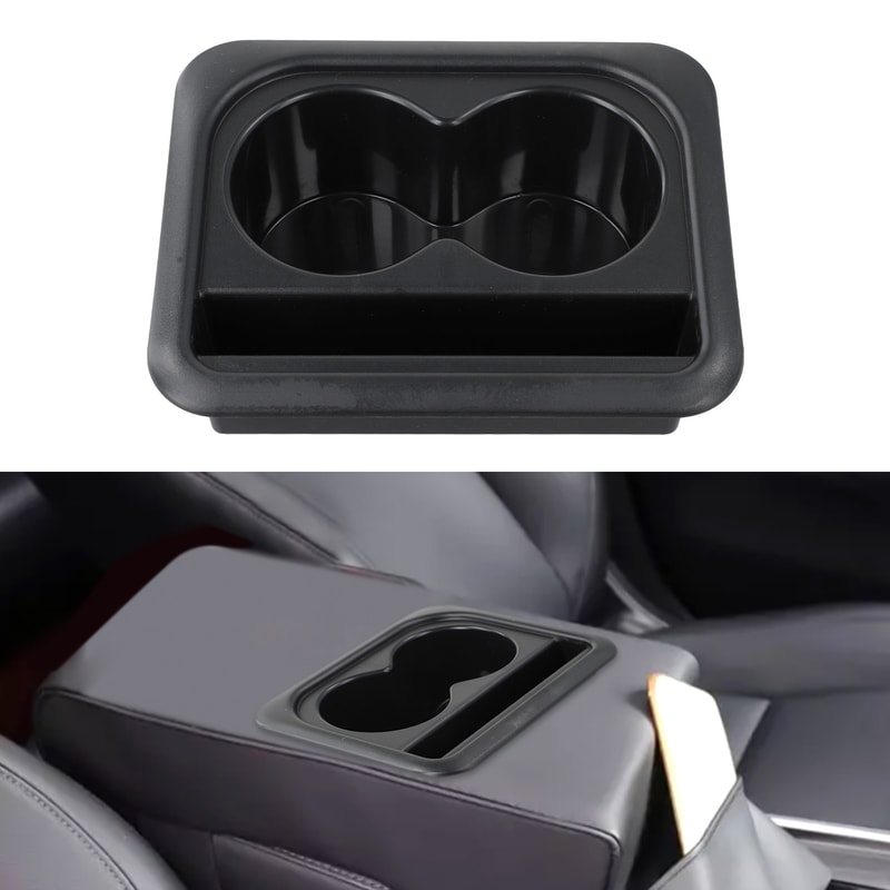 Multifunctional ABS Cup Holder Matte Tea Cup Holder Car Armrest Box Pad Accessories 1