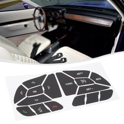 button repair decals for car steering wheel, automotive interior stickers accessories
