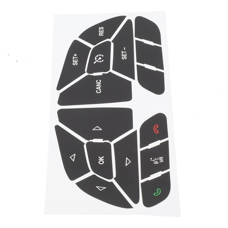 Button Repair Decals For Car Steering Wheel Automotive Interior Stickers Accessories 1