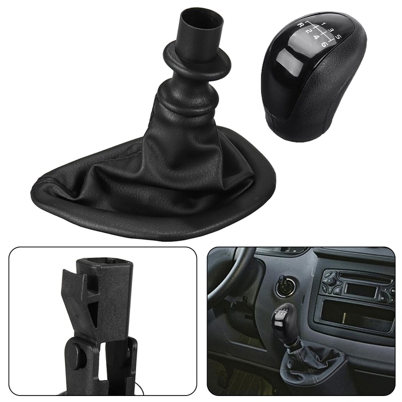 NonSlip Car Gear Shift Knob Cover Manual Gear Shift Knob With Gaitor Interior Accessories 3