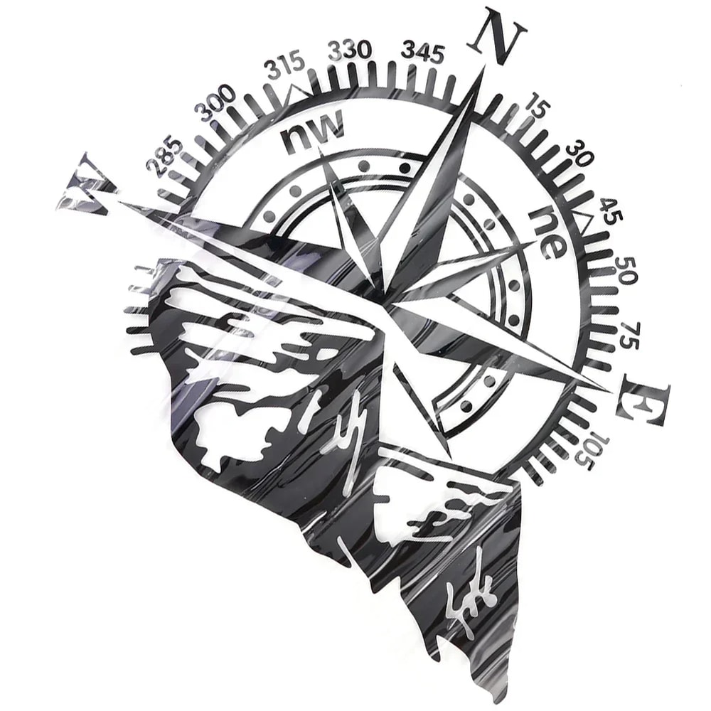 Vinyl Car Bonnet Decal Mountain Side Stickers For Camper Van Automobile Accessories 3