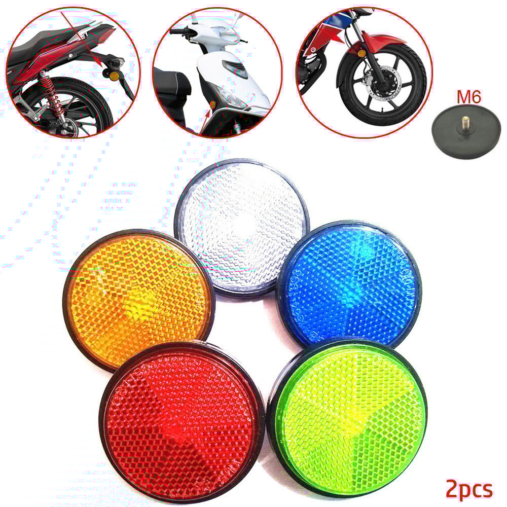 Motorcycle Night Reflector Circular Reflector For Cars Trucks Refraction Light 1