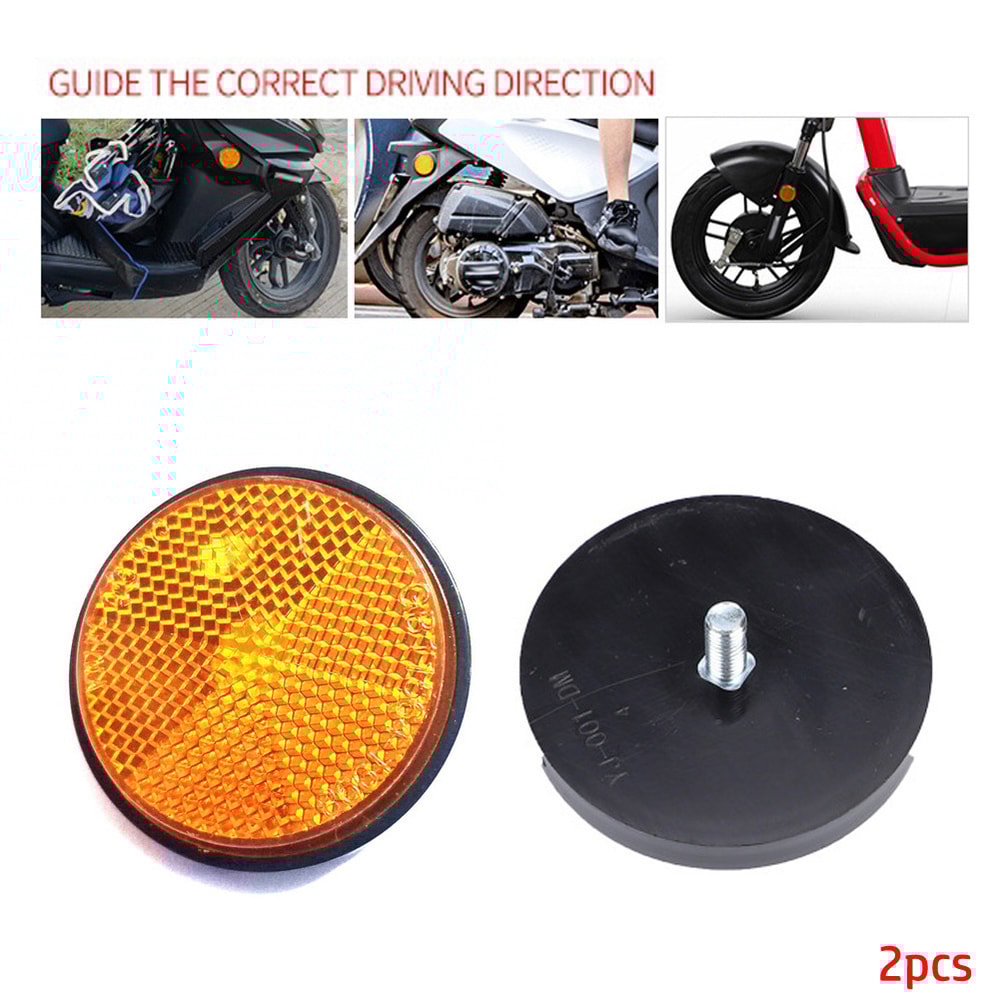 Motorcycle Night Reflector Circular Reflector For Cars Trucks Refraction Light 2