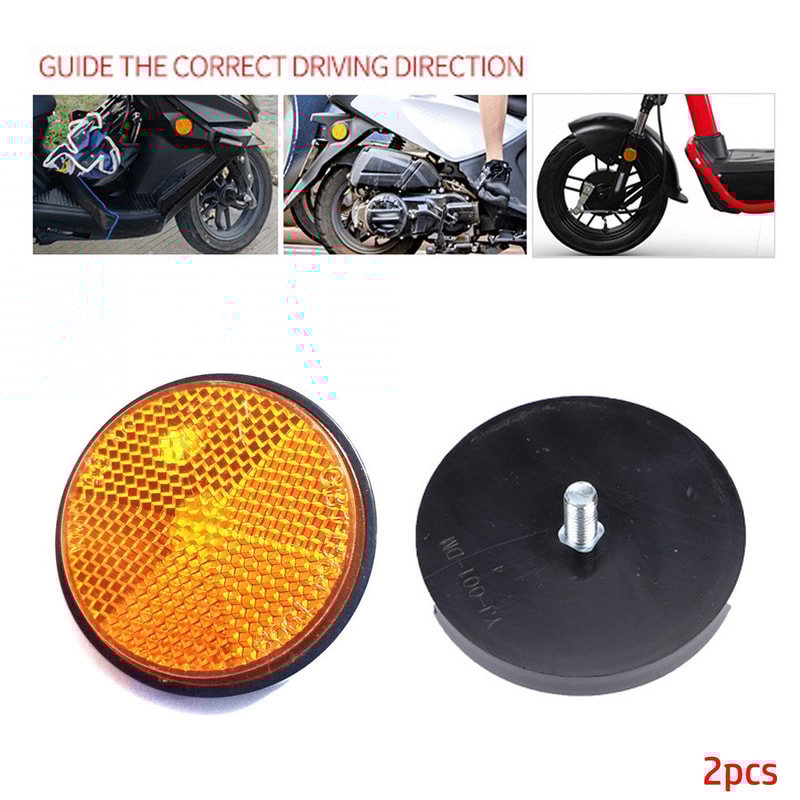Motorcycle Night Reflector Circular Reflector For Cars Trucks Refraction Light 2